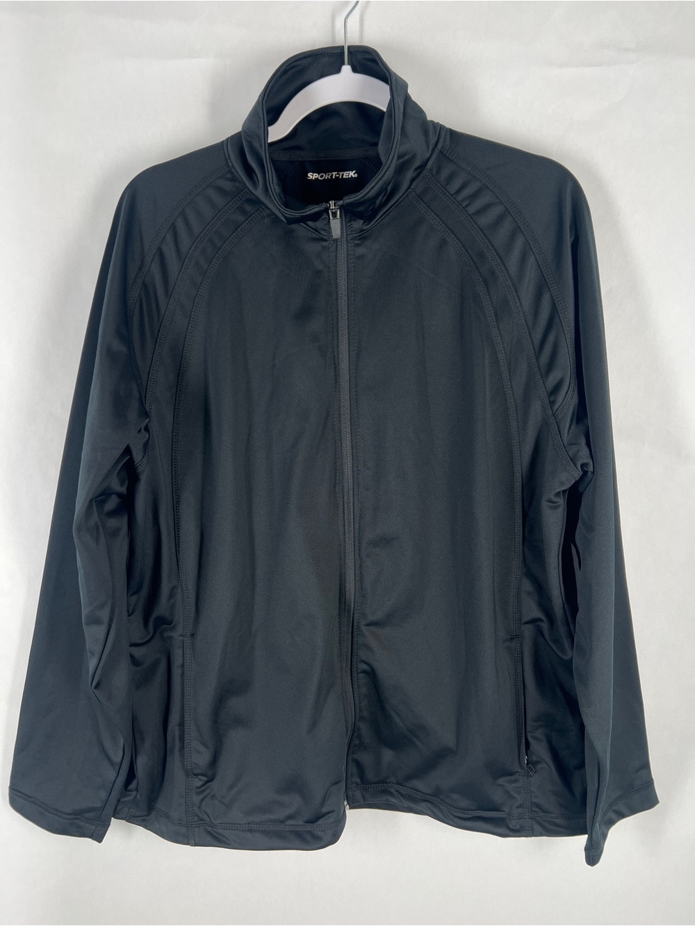 Sport-Tek Black Full Zip Performance Track Jacket Size